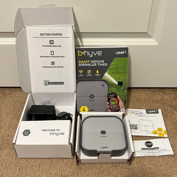 Orbit B-hyve 4-Zone Smart Indoor Sprinkler Controller - Picture 1 of 8
